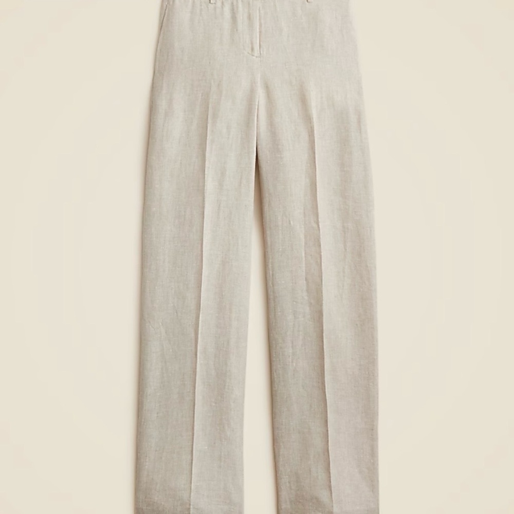 Women’s J. Crew Harbor pant in linen (Never worn!)